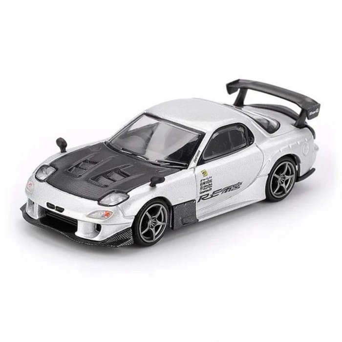 Mini GT 1/64 Mazda RX-7 RE-Amemiya Silver Metallic